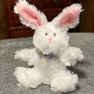 American Greetings White and Pink Stuffed Bunny Plush Rabbit Easter Lovey Spring
